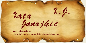Kata Janojkić vizit kartica
